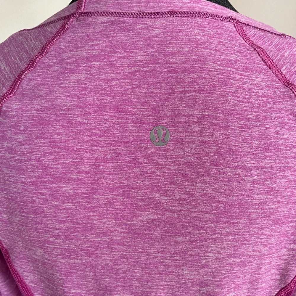 Lululemon Women's Pink Long Sleeve Athletic Top 6 Yoga Pilates Boho Y2K